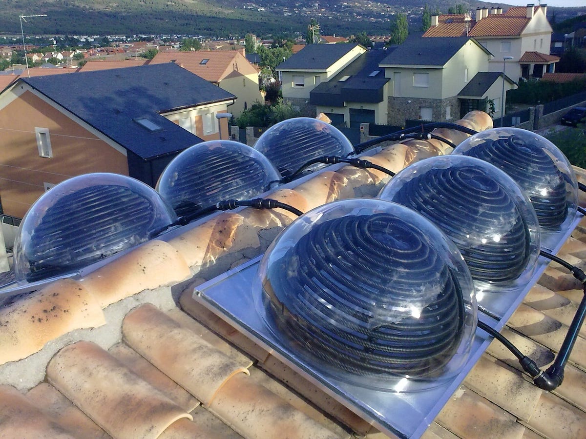 SunSphere 360°, el colector solar semiesférico para el agua caliente y calefacción