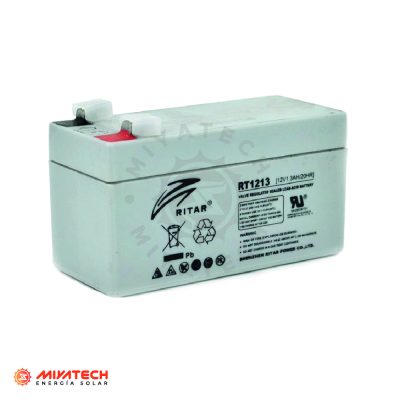 Batería Ritar AGM RT1213, 12V-1.3Ah