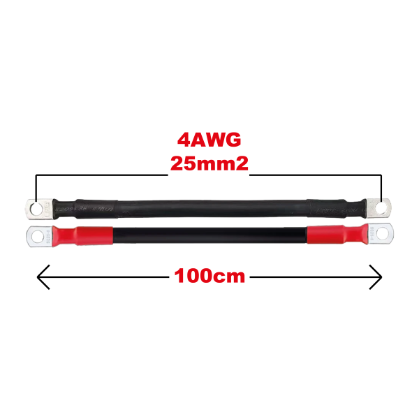 Cable de conexión de batería Cable de batería 4awg 25mm2