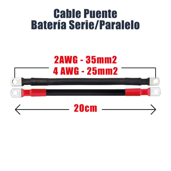 Kit de cables Kit de cables solares Cable solar Cable fotovoltaico Puente de bateria Cable puente de bateria Cable controlador solar Cable de batería Cable para instalacion fotovoltaica