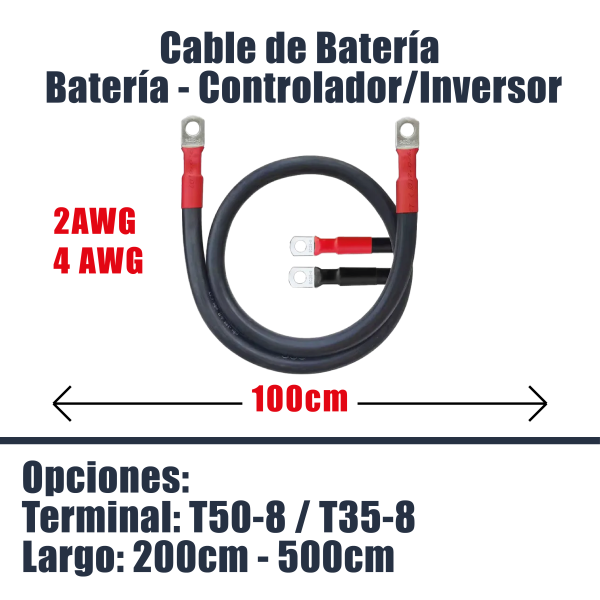 Kit de cables Kit de cables solares Cable solar Cable fotovoltaico Puente de bateria Cable puente de bateria Cable controlador solar Cable de batería Cable para instalacion fotovoltaica