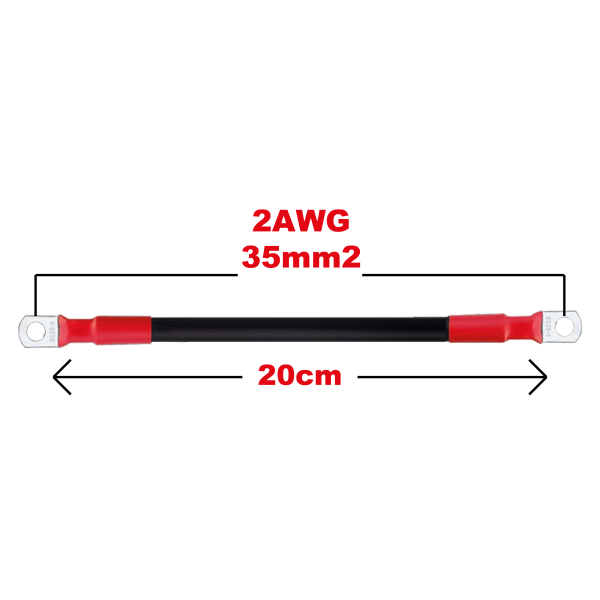 Puente de batería 2awg 35mm2 Puente de bateria 2awg 35mm2 Puente de bateria rojo Puente de batería rojo