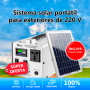 Sistema solar portatil kit solar portatil panel cargador de celular