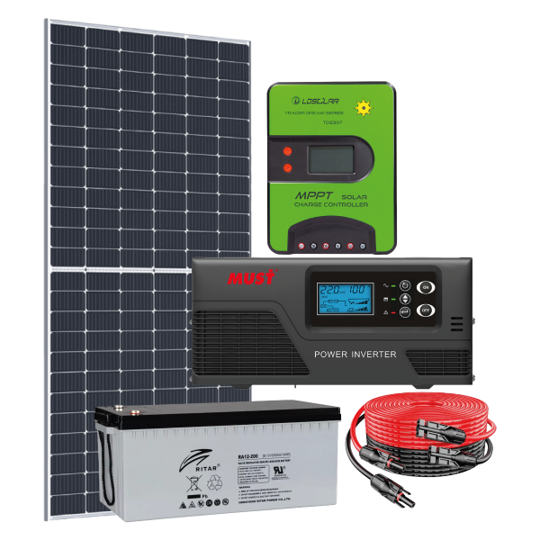 Kit Solar 2000Wh-dia Kit solar kit casa de campo Kit basico